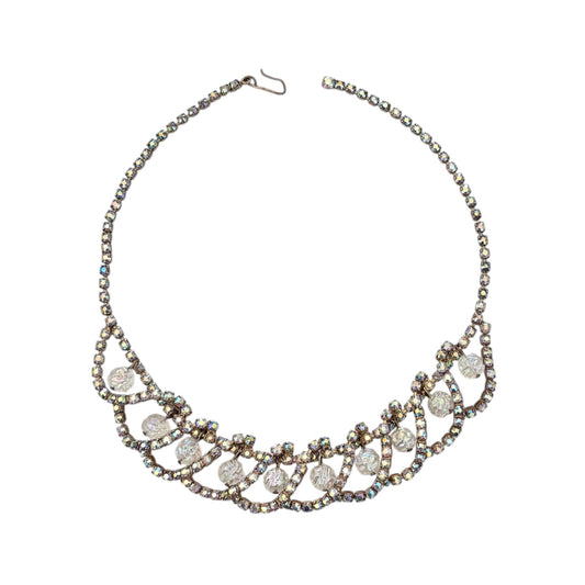 AB Rhinestone Choker Necklace
