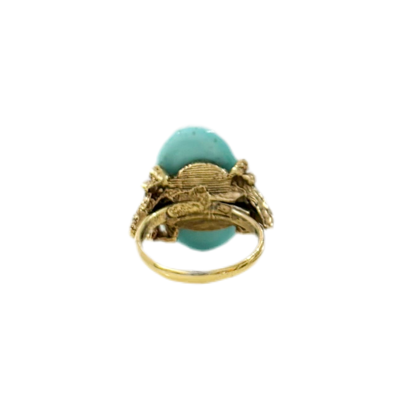 60’s Turquoise Ceramic Cab Ring