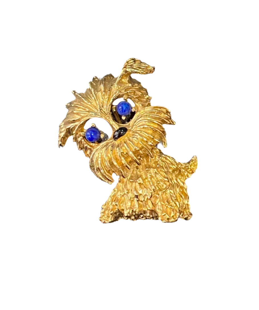 60s Yorkie Dog Brooch by Panetta – Twin Hearts Vintage