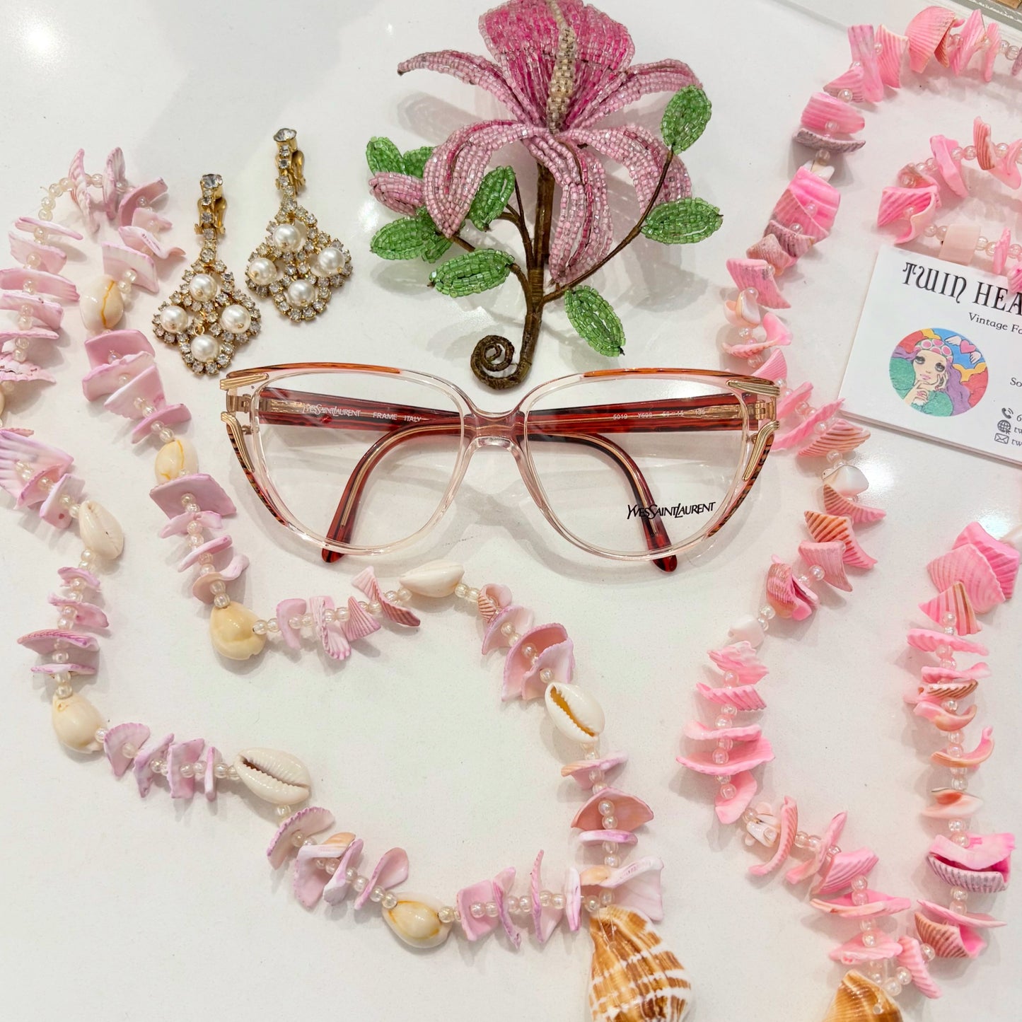 Yves Saint Laurent YSL Logo Eyeglass Frames