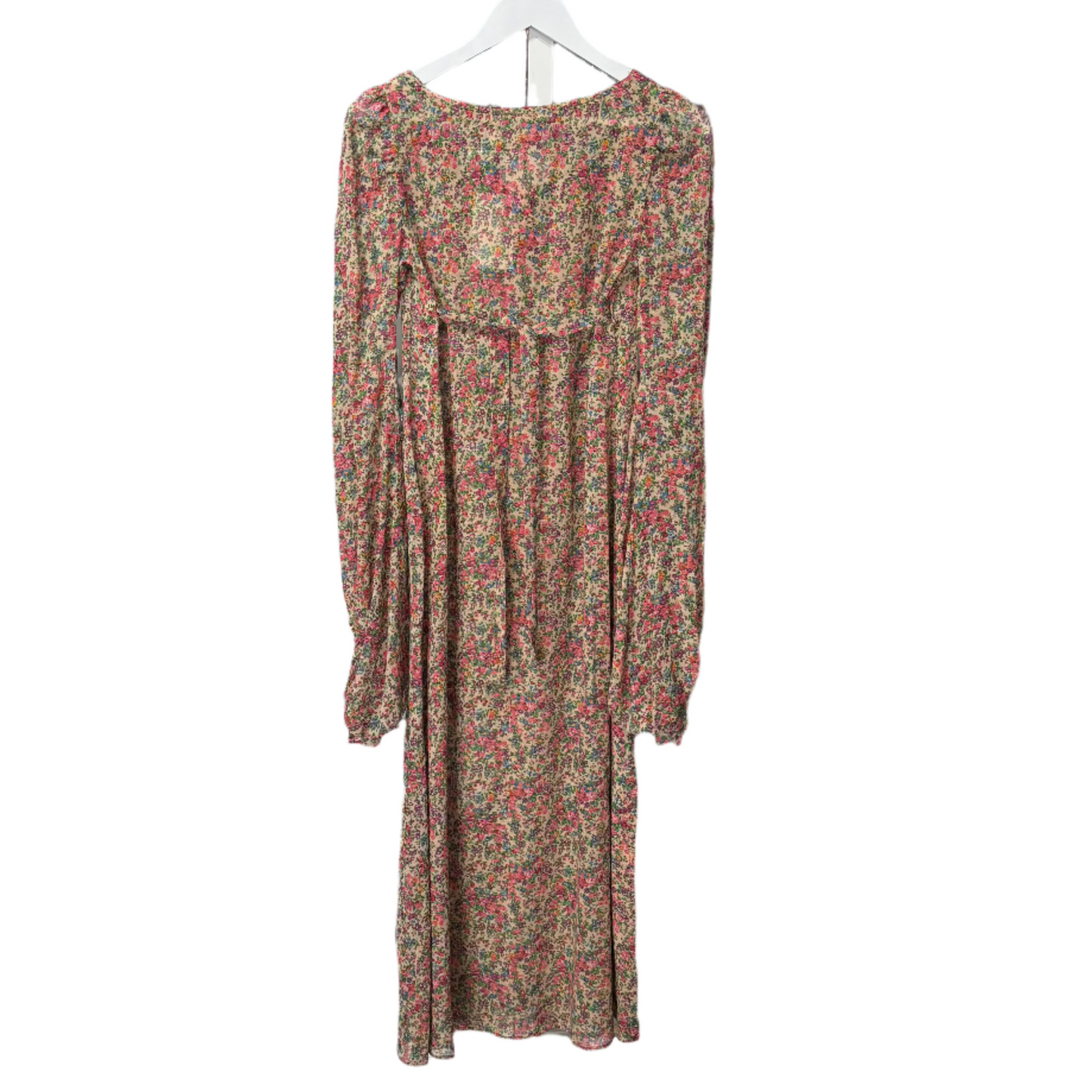 70s Sheer Pink Floral Alley Cat Dress by Betsey Johnson