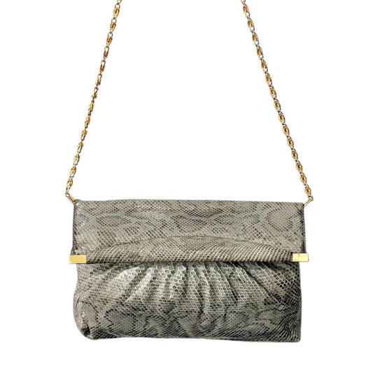 70's Grey Python Clutch Purse