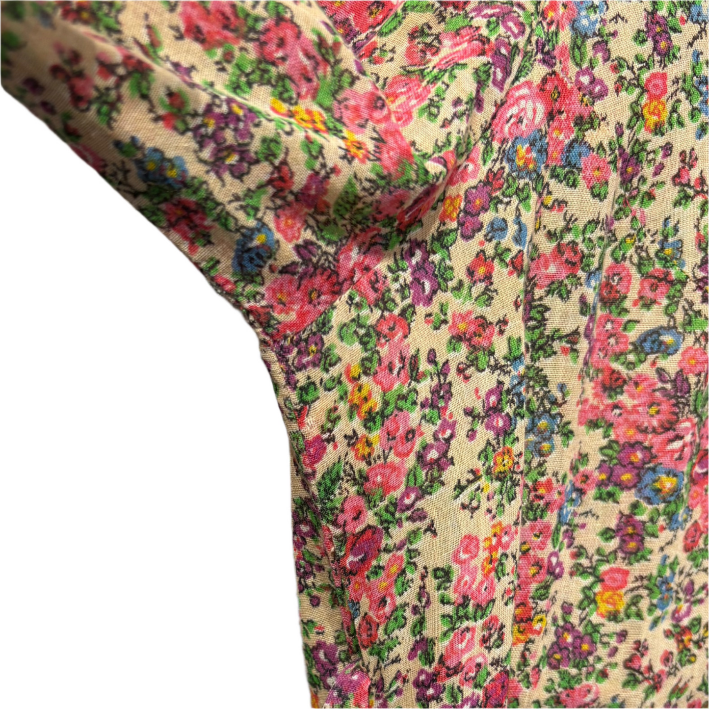 70s Sheer Pink Floral Alley Cat Dress by Betsey Johnson