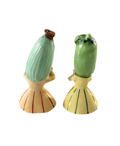 Vintage Anthropomorphic Veggie Salt and Pepper Shakers by Napco