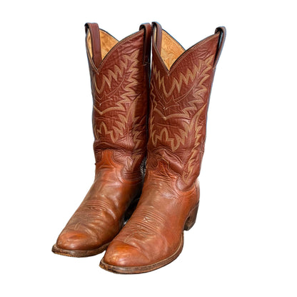 Vintage Justin Brown Cowboy Boots 8.5D