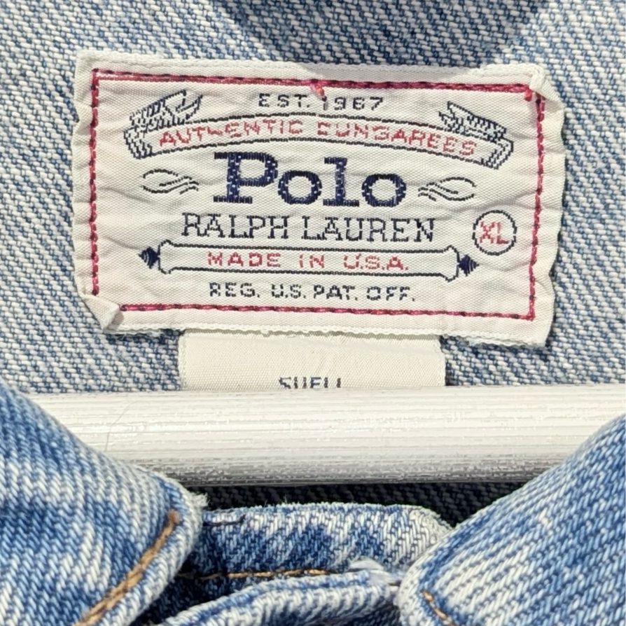 90s Polo Teddy Bear Denim Jacket by Ralph Lauren