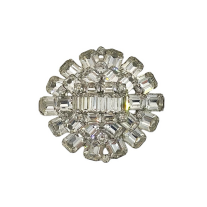 Large Crystal Rhinestone Brooch by Weiss