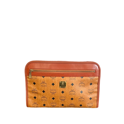 80’s MCM Portfolio Monogram Clutch Handbag