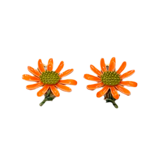 MOD Enamel Daisy Earrings