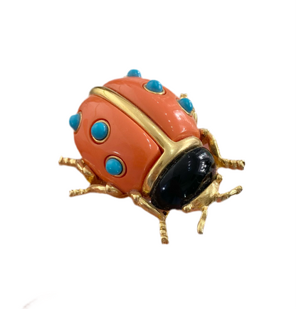 Lady Bug Brooch by Kenneth J Lane