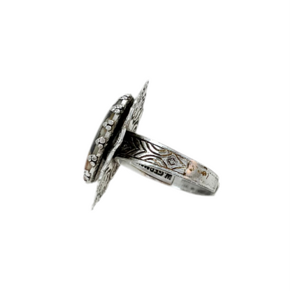 60’s Victorian Revival Portrait Ring