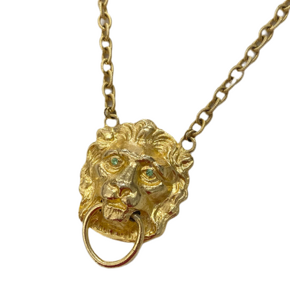 Lion Door Knocker Necklace