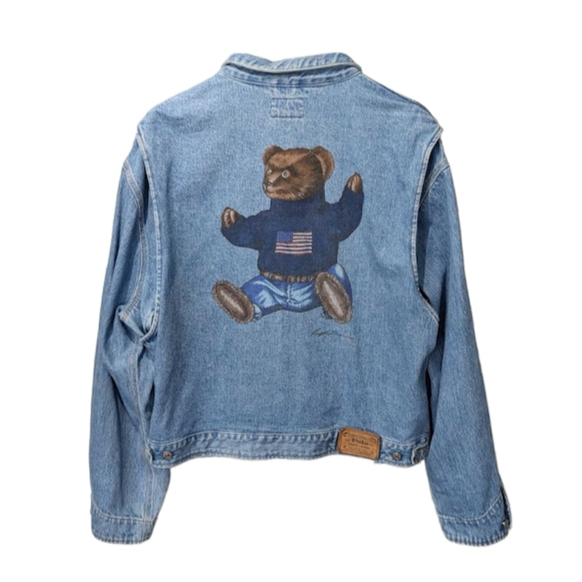 90s Polo Teddy Bear Denim Jacket by Ralph Lauren