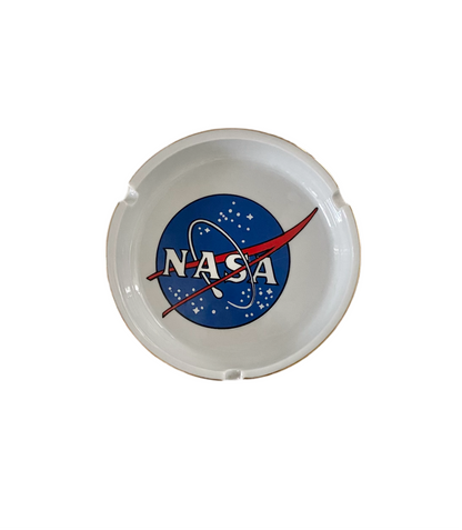 Vintage NASA Logo Ceramic Ashtray Trinket Dish