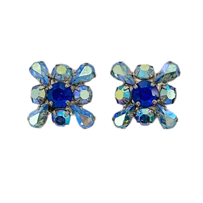 Maltese Cross Brooch & Earring Set