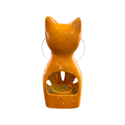 70s Orange Cat Lantern Made in Japan