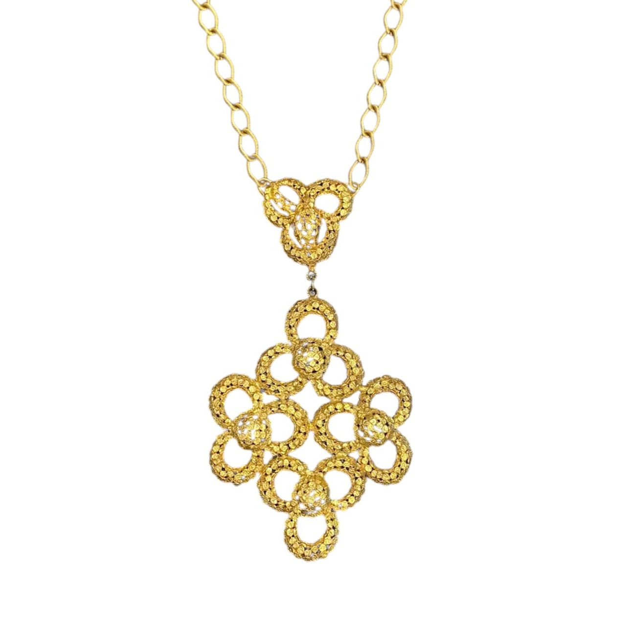 Oversized Modernist Statement Necklace
