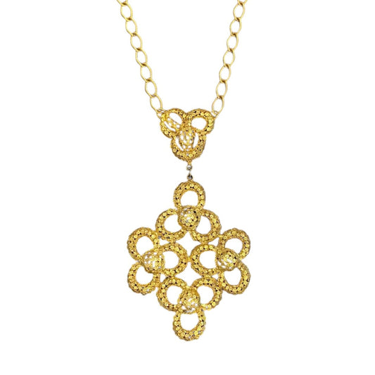 Oversized Modernist Statement Necklace