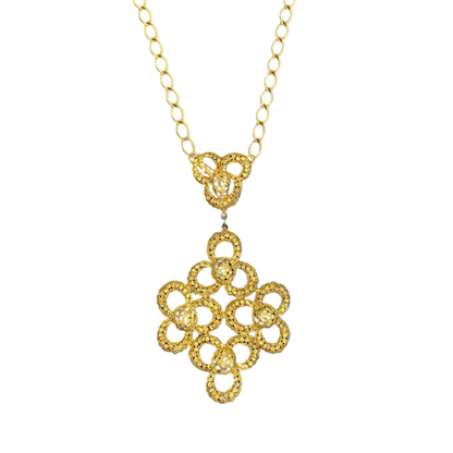 Oversized Modernist Statement Necklace