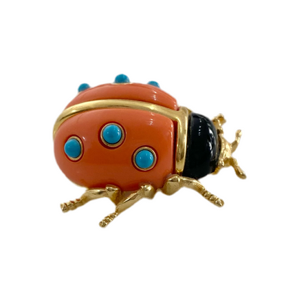 Lady Bug Brooch by Kenneth J Lane