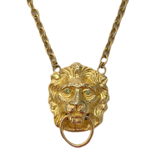 Lion Door Knocker Necklace