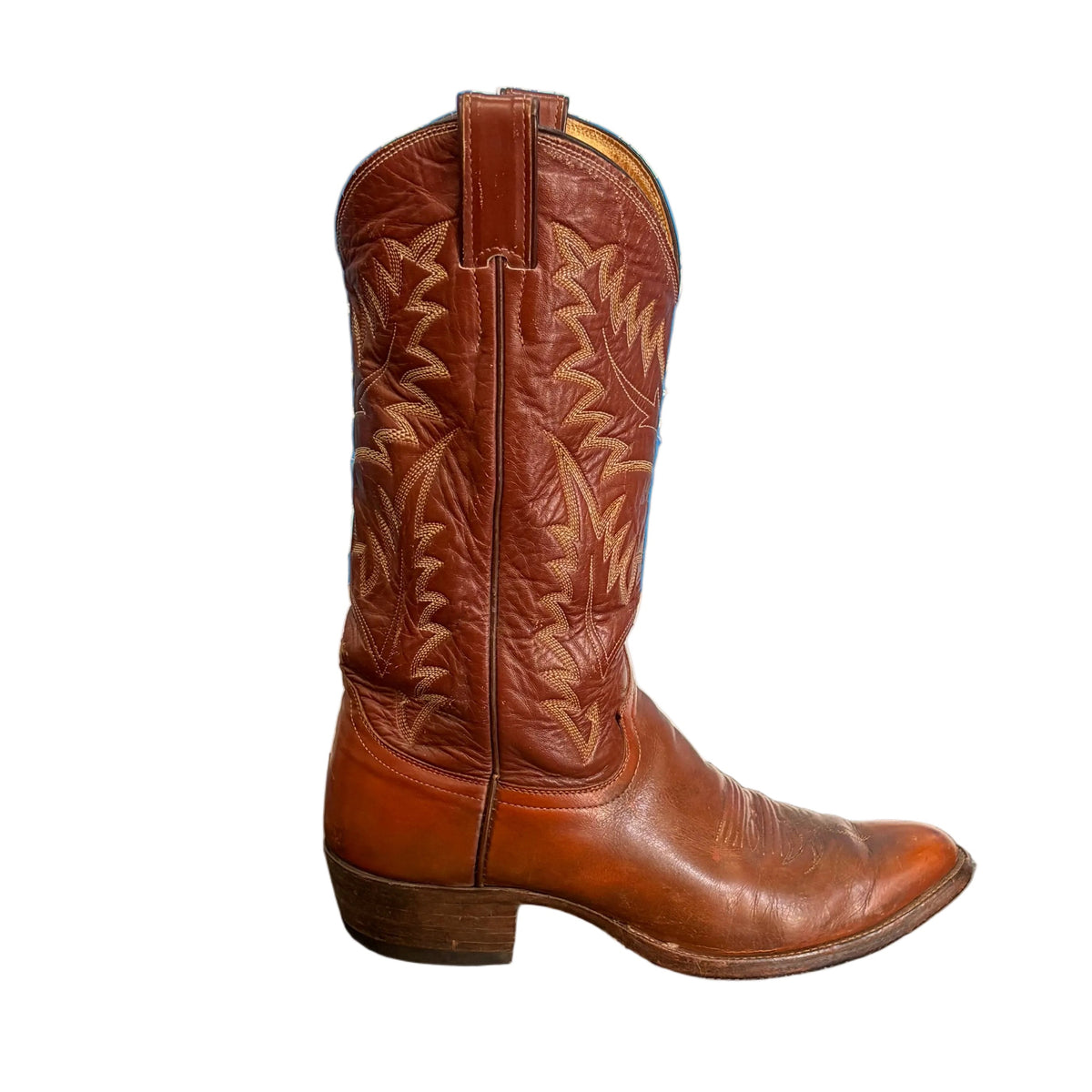 Vintage Justin Brown Cowboy Boots 8.5D