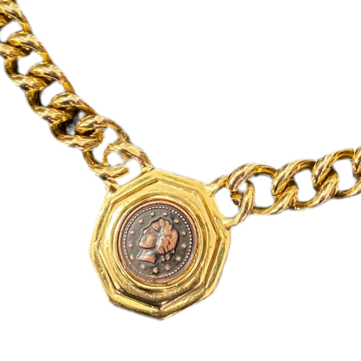 Greek Roman Coin Chain Necklace