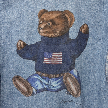 90s Polo Teddy Bear Denim Jacket by Ralph Lauren