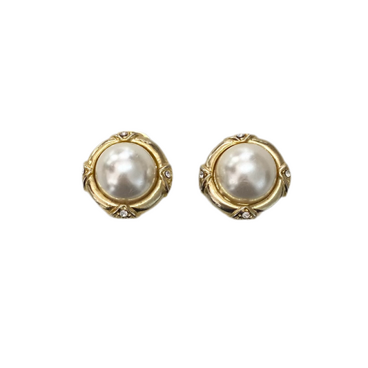 Small Pearl Clip On Earrings