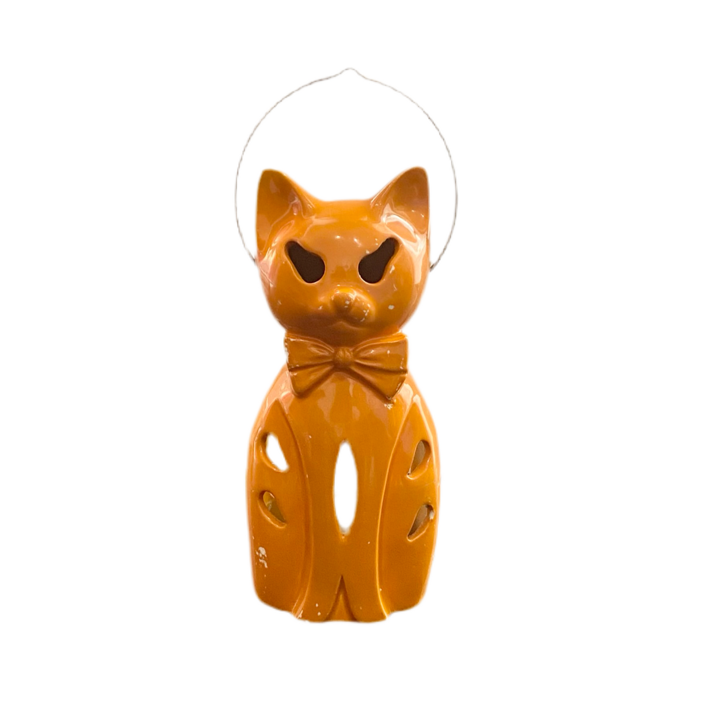 70s Orange Cat Lantern Made in Japan