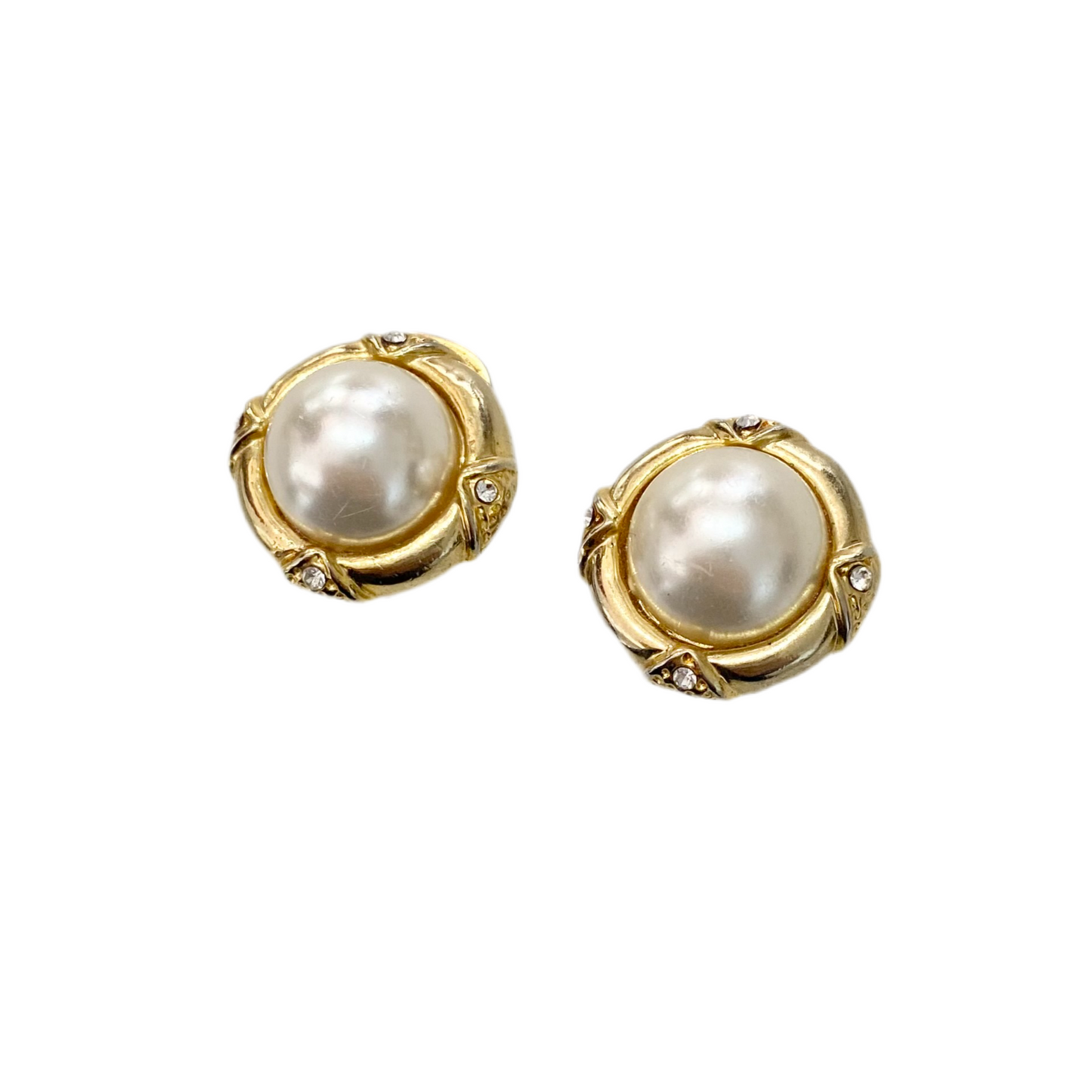 Small Pearl Clip On Earrings