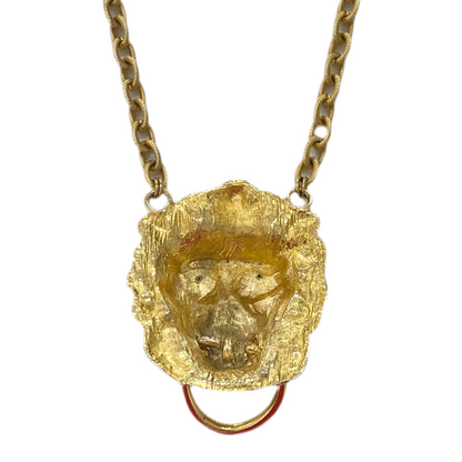 Lion Door Knocker Necklace