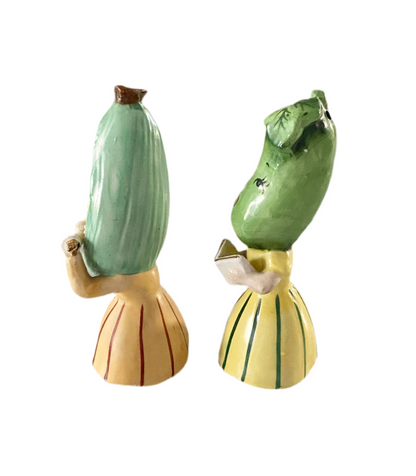 Vintage Anthropomorphic Veggie Salt and Pepper Shakers by Napco