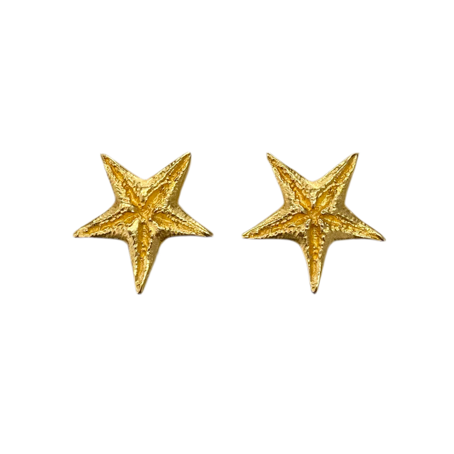 Gold Starfish Earrings