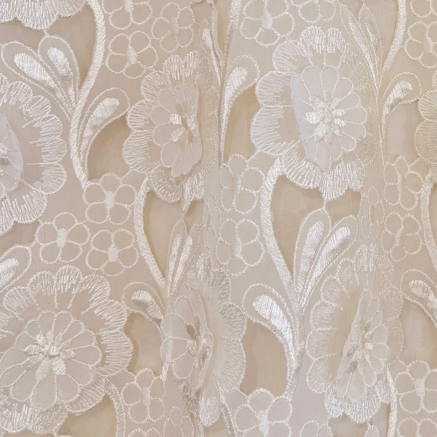 60s Floral Embroidered Dress