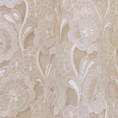 60s Floral Embroidered Dress