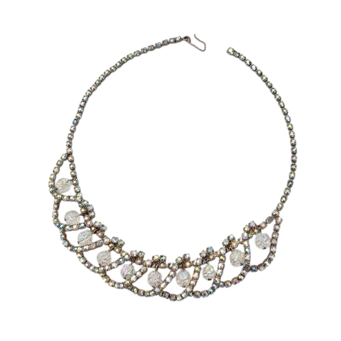 AB Rhinestone Choker Necklace